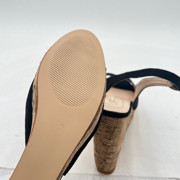 FOWT Women Peep Toe Slingback Platform Wedge Sandals High Heel Buckle Open Toe - Picture 6 of 8